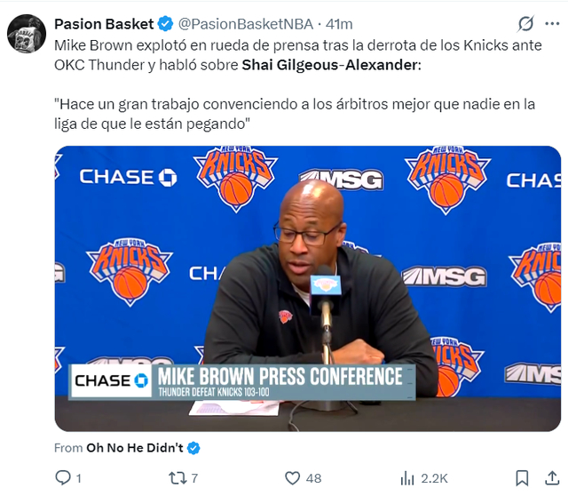 足球直播平台-复出就夺回联盟第一！SGA延续四纪录被赞多面手 布朗：造犯规一绝|亚历山大|雷霆|谢伊·吉尔杰斯-亚历山大|俄克拉荷马雷霆队|纽约尼克斯队_新浪体育_新浪新闻